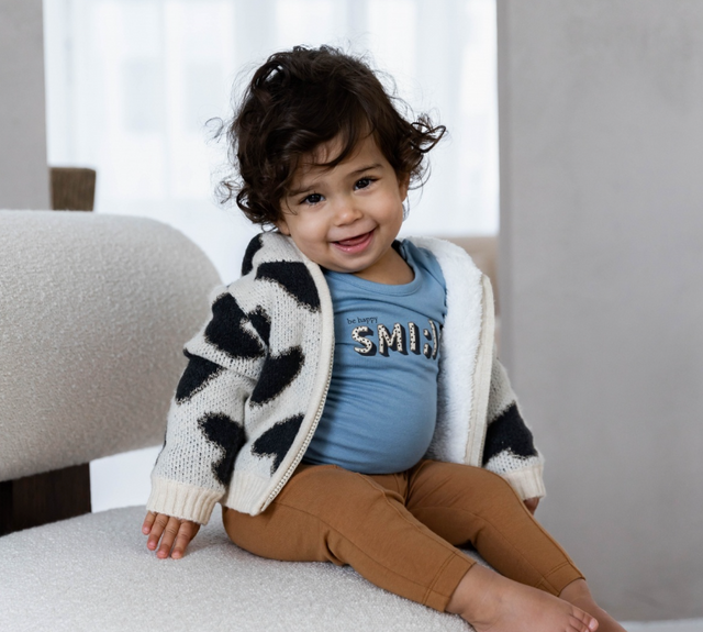 Dirkje girls longsleeve soft blue - Smlie