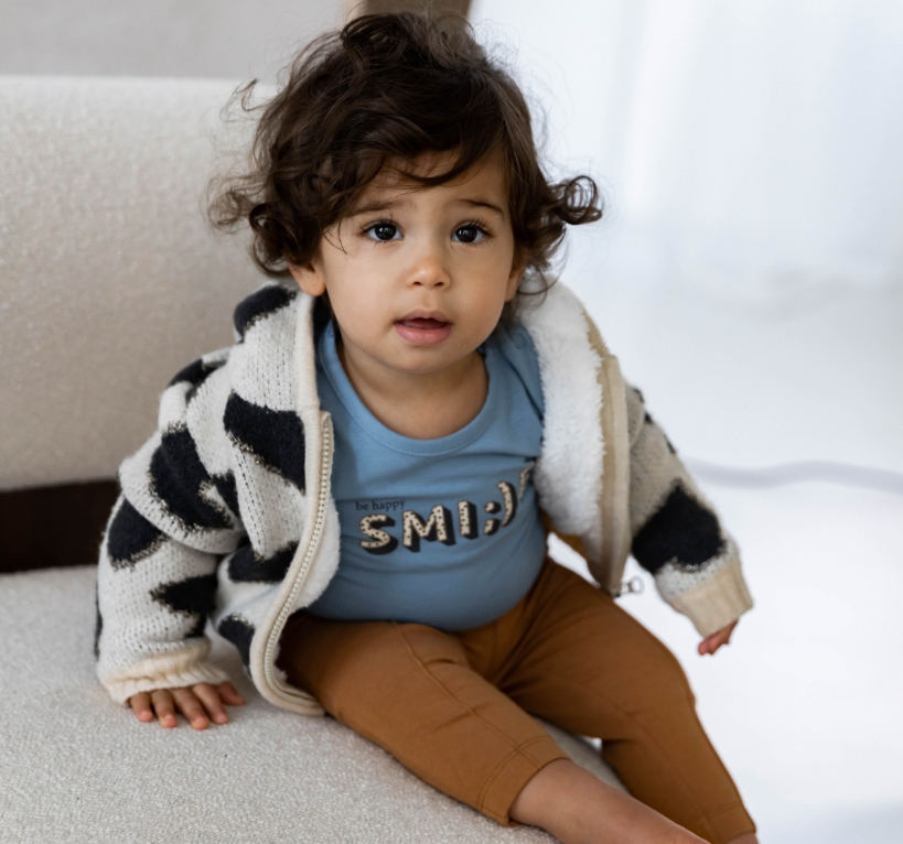 Dirkje girls longsleeve soft blue - Smlie