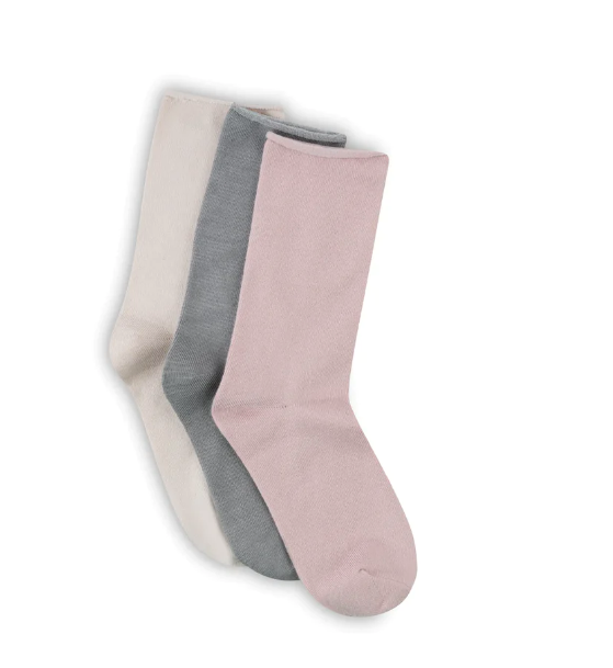 Little Lemon Recycled Pillow Polytam Socks 3 Pack - pink