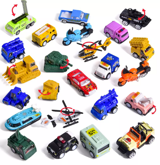 24 Days Christmas Advent Calendar - Vehicles