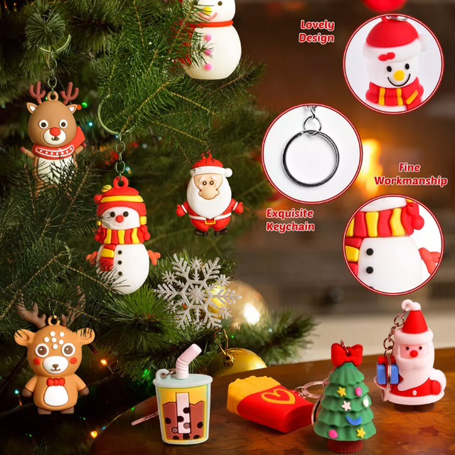 24 Days Christmas Advent Calendar - Keychains