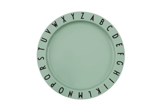 Design Letters Eat & Learn Plate - Green