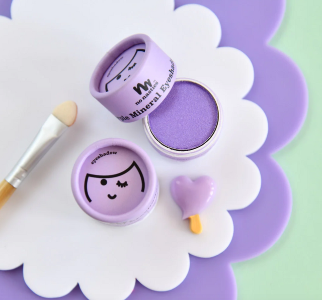 No Nasties Eco Natural Kids Makeup Pressed Powder - Purple