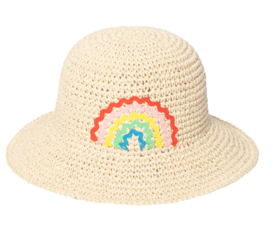 Ric Rac Rainbow Straw Bucket Hat