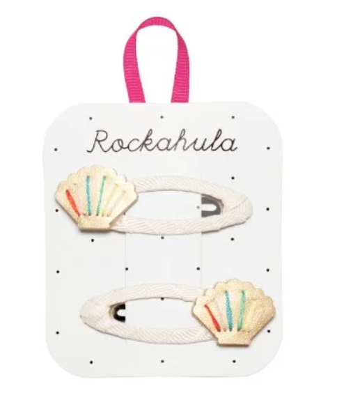 Rockahula Hair Clips Rainbow Shell