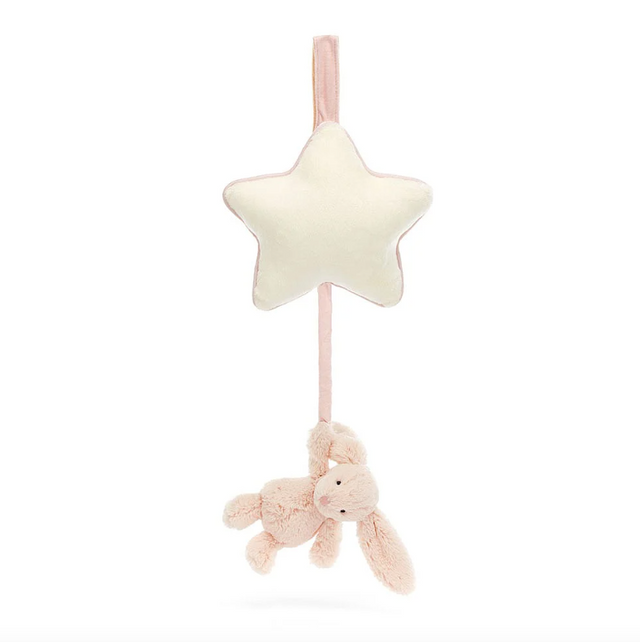 Jellycat Bashful Blush Bunny Musical Pull