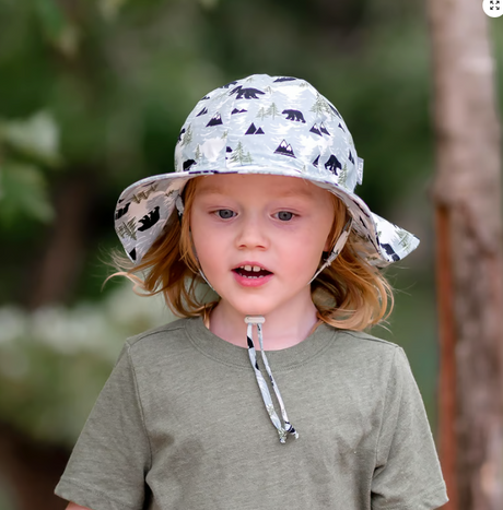 JAN&JUL Kids Cotton Floppy Hats | Bear