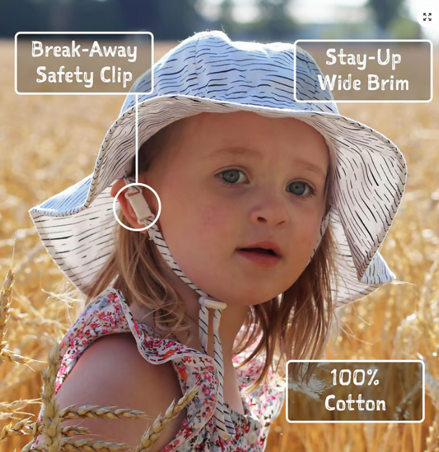 JJAN&JUL Kids Cotton Floppy Hats | Cherries