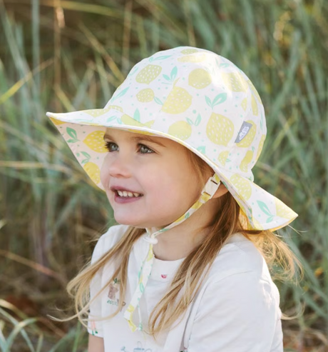 JAN&JUL Kids Cotton Floppy Hats | Lemon Fresh