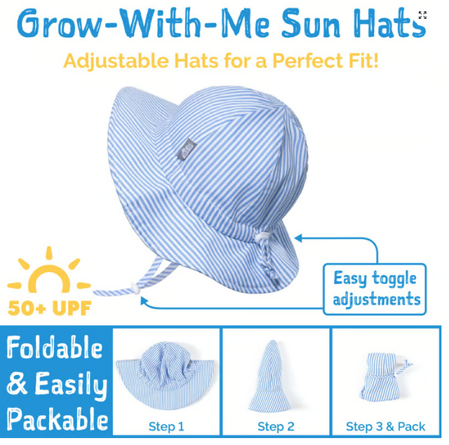 JAN&JUL Kids Cotton Floppy Hats | Lemon Fresh