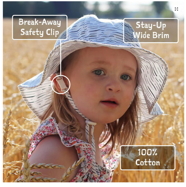 JAN&JUL Kids Cotton Floppy Hats | Lemon Fresh