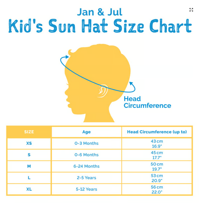 JAN&JUL Kids Cotton Floppy Hats | Lemon Fresh