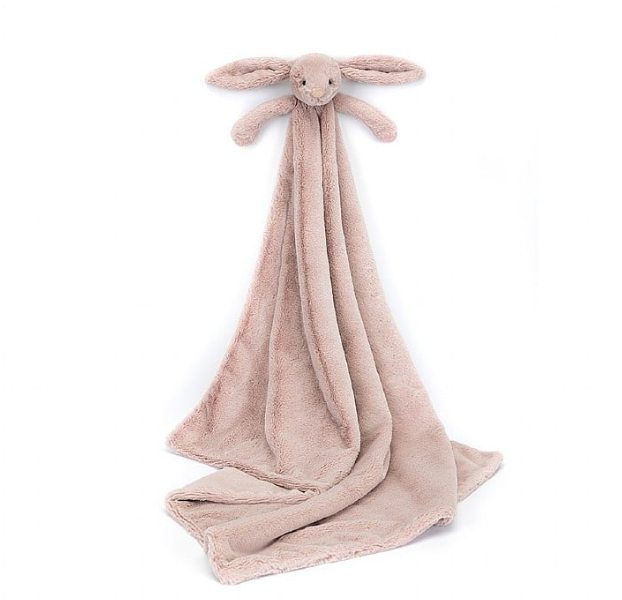 Bashful Luxe Bunny Rosa Blankie