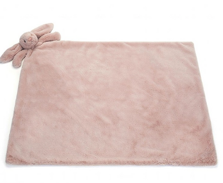 Bashful Luxe Bunny Rosa Blankie