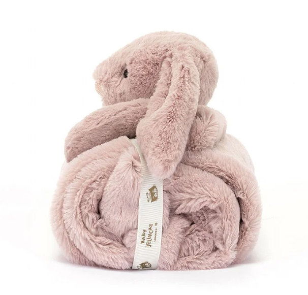 Bashful Luxe Bunny Rosa Blankie