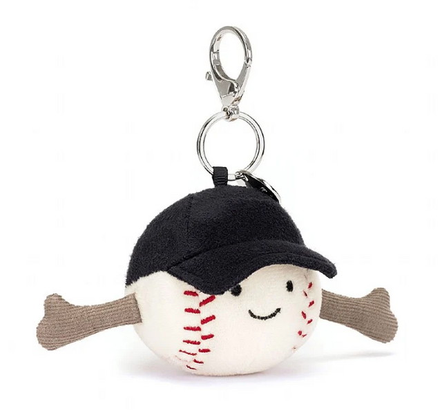 Jellycat Amuseable Sports Baseball Bag Charm