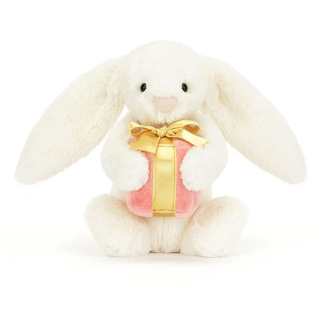 Jellycat Bashful Bunny With Present