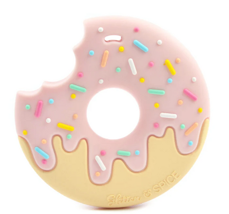 Glitter and Spice DONUT SILICONE TEETHER