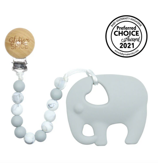 Glitter and Spice ELEPHANT SILICONE TEETHER