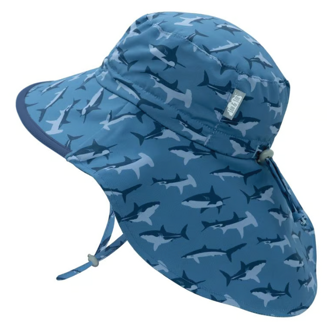 Jan & Jul Aqua Dry Adventure Hat - Shark(Navy Trim)