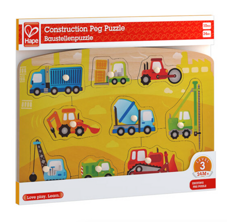 CONSTRUCTION PEG PUZZLE – HAPE