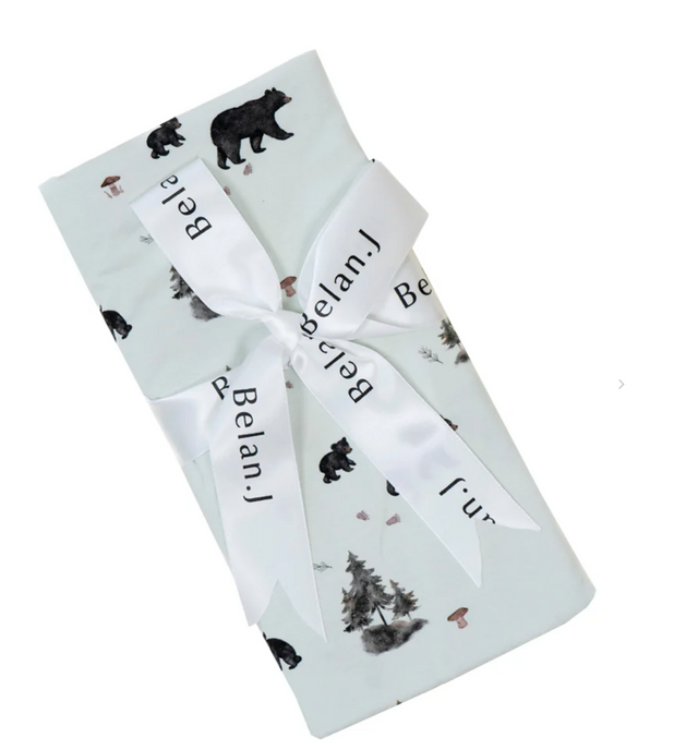 Belan.J Swaddle Blanket - Black Bears