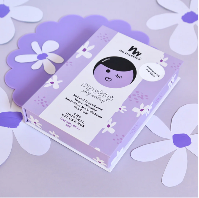 No Nasites Nancy Purple Natural Pressed Powder Kids Makeup Palette Kit