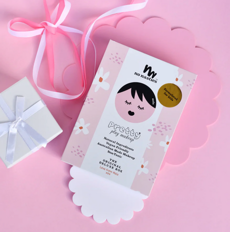 No Nasties Nala Pink Natural Pressed Powder Kids Makeup Palette Kit