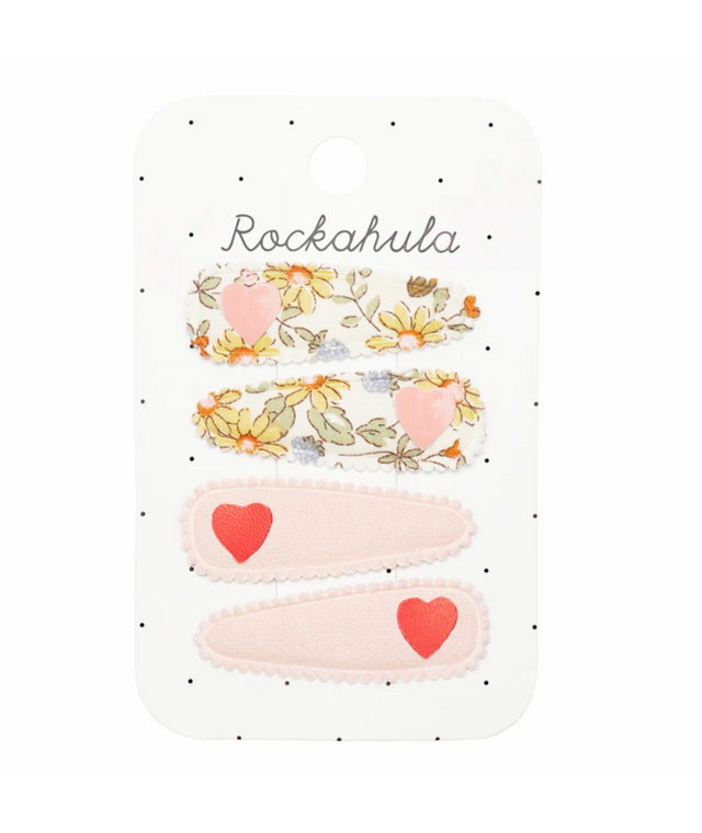 Rockahula Bramble Heart Fabric Clip Set