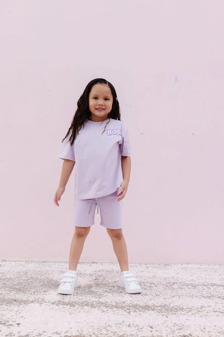 Whistle & Flute Bamboo Drawstring Shorts - Taro