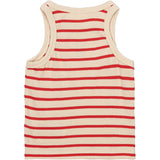 The New Siblings TNNil Short Sleeveless Top - Poppy Red Striped