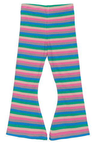Polly Flared Rib Pants - MULTI