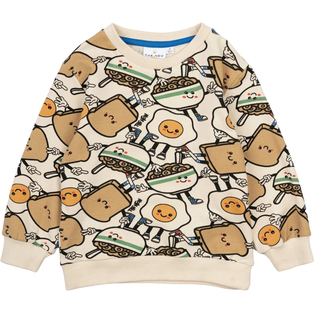 The New Siblings TNSTNelson Sweatshirt - White Swan AOP