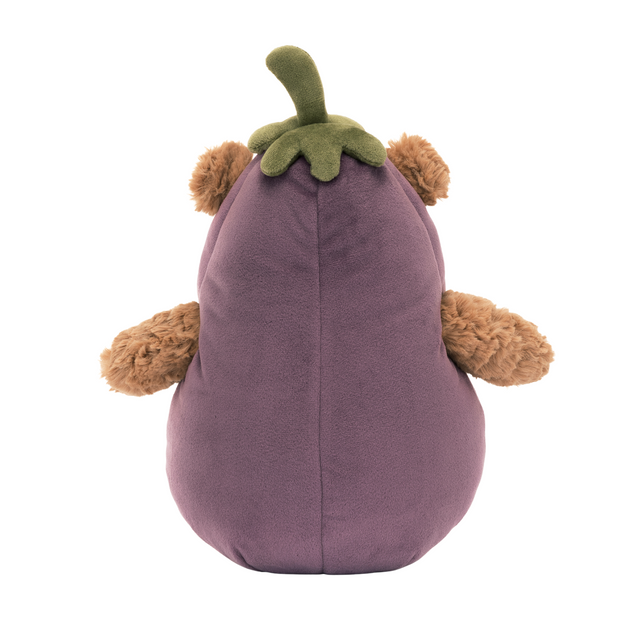 Jellycat Bartholomew Bear eggplant