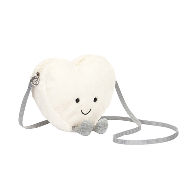 Jellycat Amuseable Cream Heart Bag