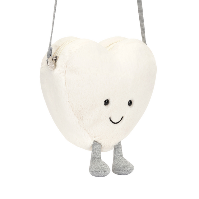 Jellycat Amuseable Cream Heart Bag