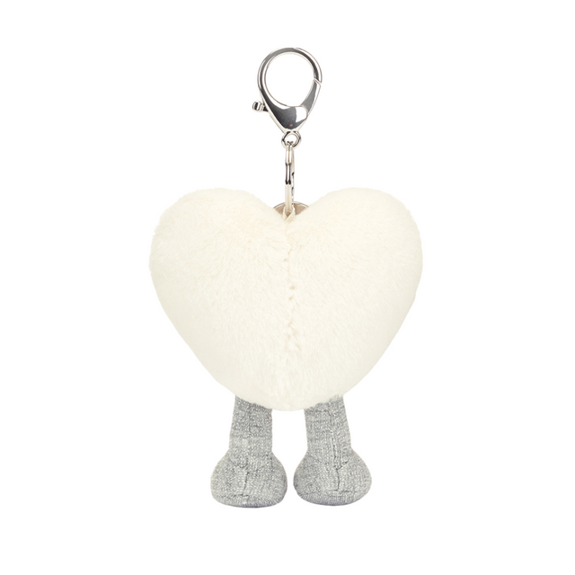 Jellycat Amuseable Cream Heart Bag Charm