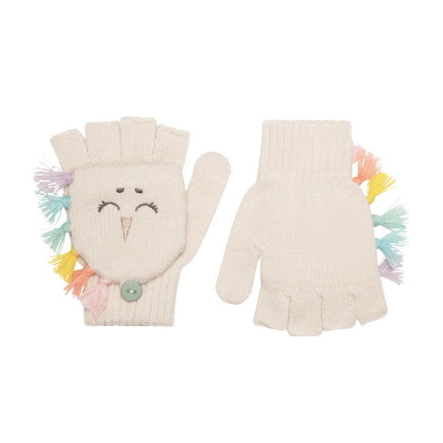 Rainbow Unicorn Knitted Gloves