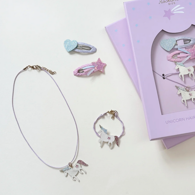 Rockahula Unicorn Hair & Jewellery Set