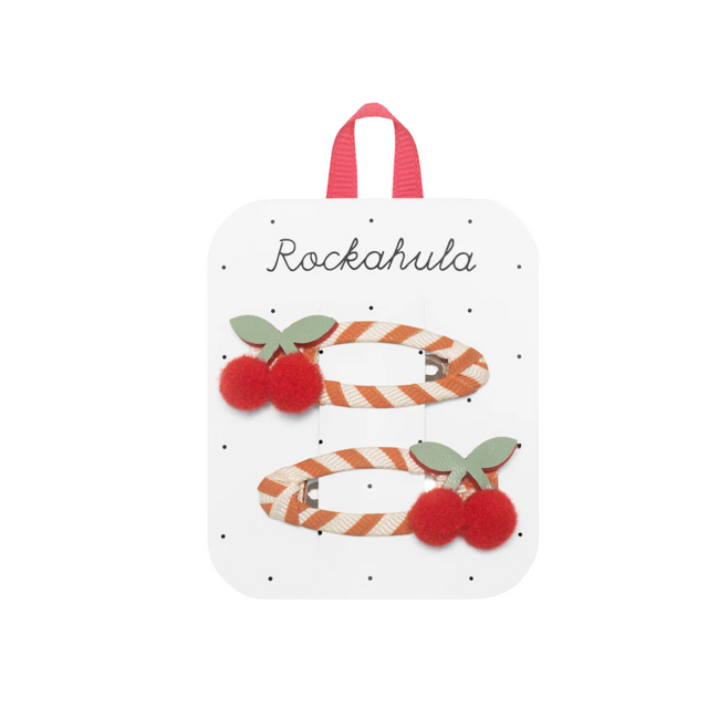 Rockahula Stripy Cherry Clips