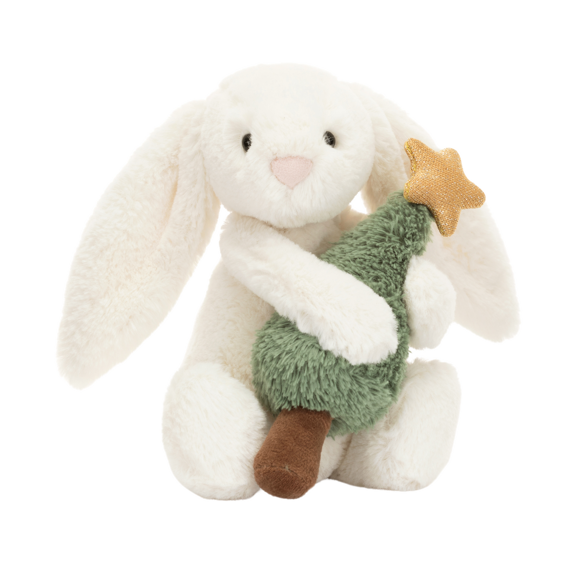 Jellycat Bashful Bunny with Christmas Tree