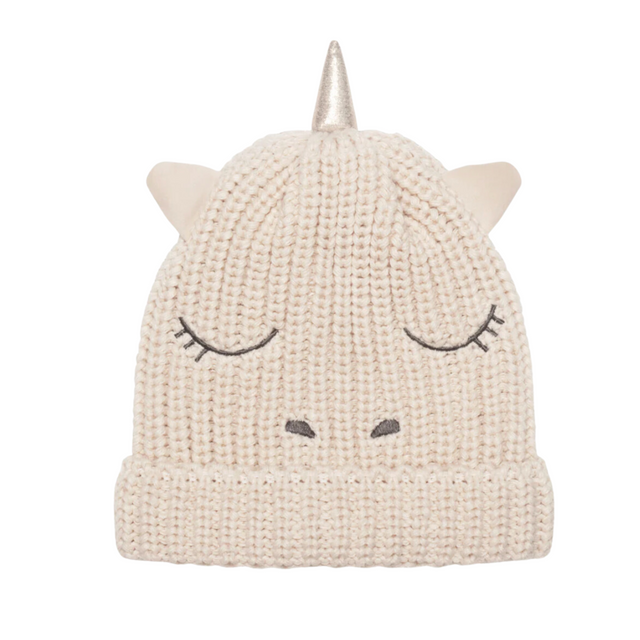 Rainbow Unicorn Knitted Hat