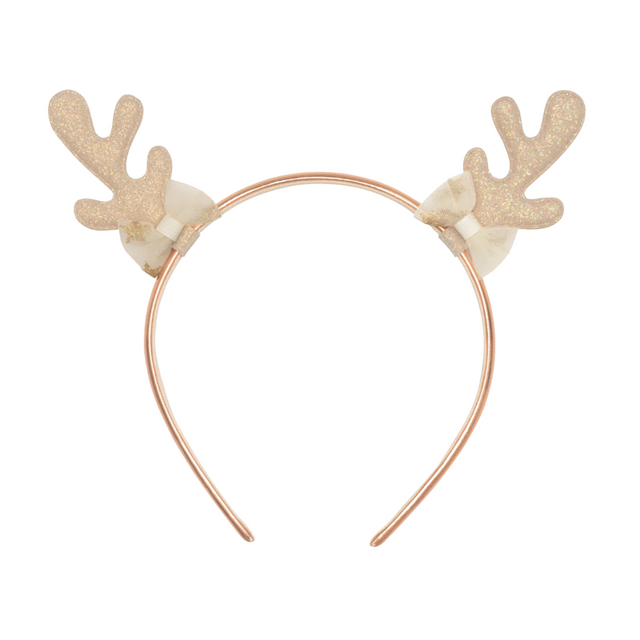 Golden Reindeer Headband