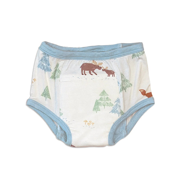 Silkberry Bamboo Training Pants (Moose Woods Print)