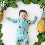 Kyte baby Zippered Footie in Pineapple