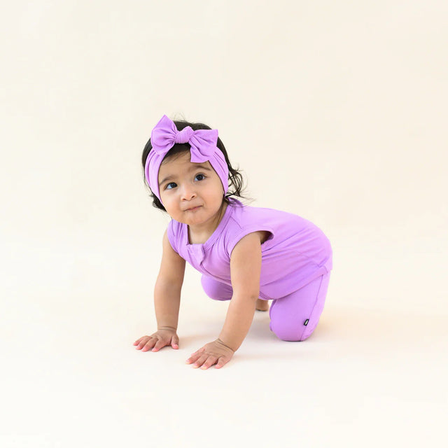 Kyte Baby Zippered Sleeveless Romper in Poi