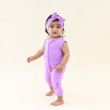 Kyte Baby Zippered Sleeveless Romper in Poi