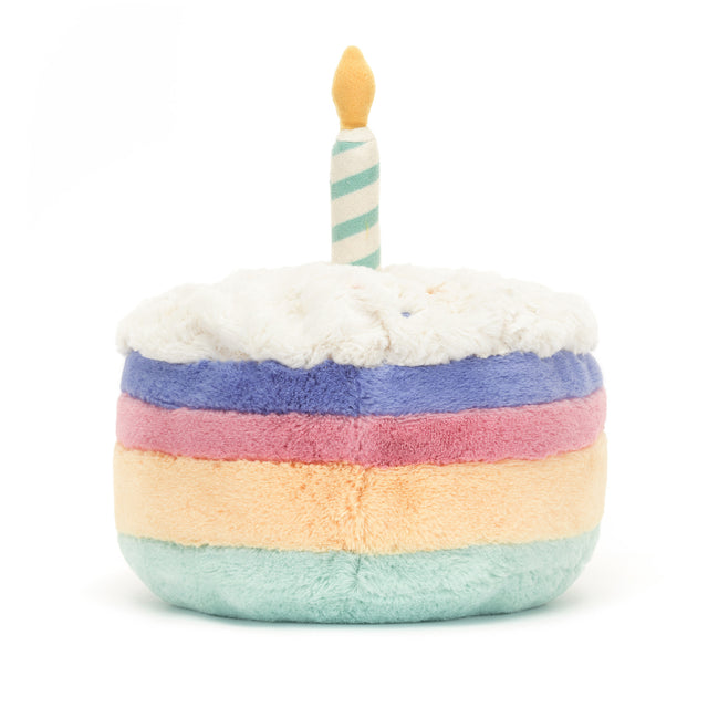 Jellycat Large Amuseable Rainbow Birthday Cake