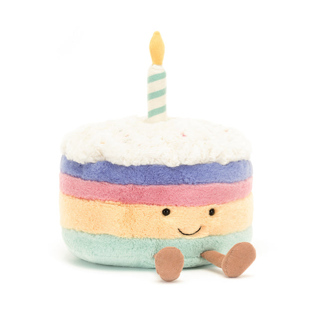 Jellycat Large Amuseable Rainbow Birthday Cake