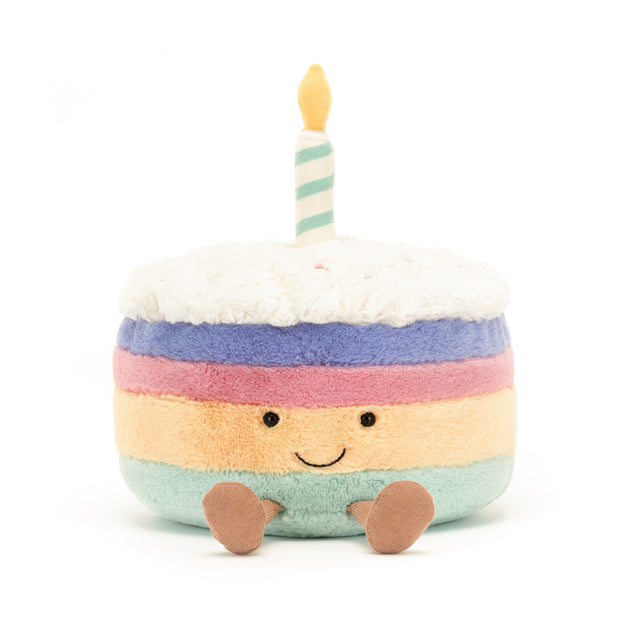 Jellycat Large Amuseable Rainbow Birthday Cake